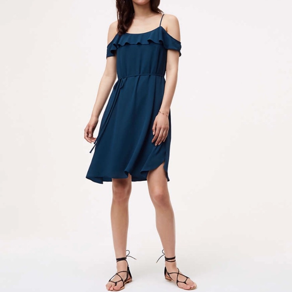 LOFT cold shoulder dress